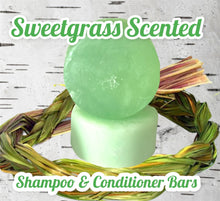 Load image into Gallery viewer, Sweetgrass/Wihkaskwa Shampoo & Conditioner Bars