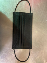 Load image into Gallery viewer, 3 layered all Black Mask (Non-Medical) Disposable Mask 50 Box
