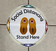 Load image into Gallery viewer, Custom Social Distance Floor Stickers 12”x12”