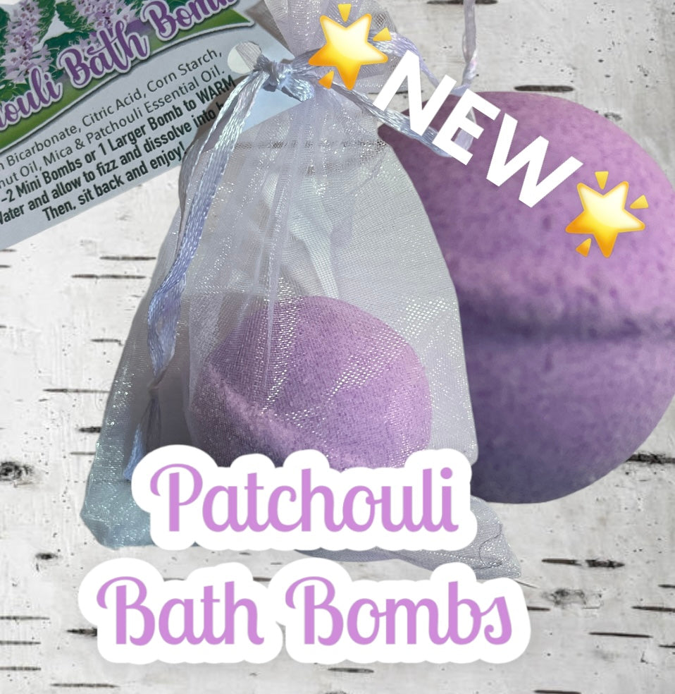 Patchouli Scent Fizzy Bath Bombs