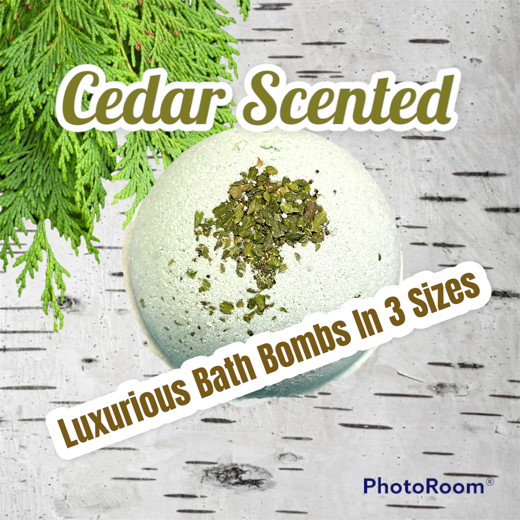 Cedar Scented Bath Bomb(s) - Small, Medium or Large