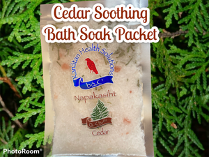 90G Packet of Cedar Soothing Bath Soak
