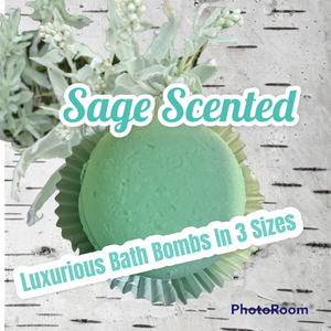 Sage Scented Bath Bomb(s) - Small, Medium or Large