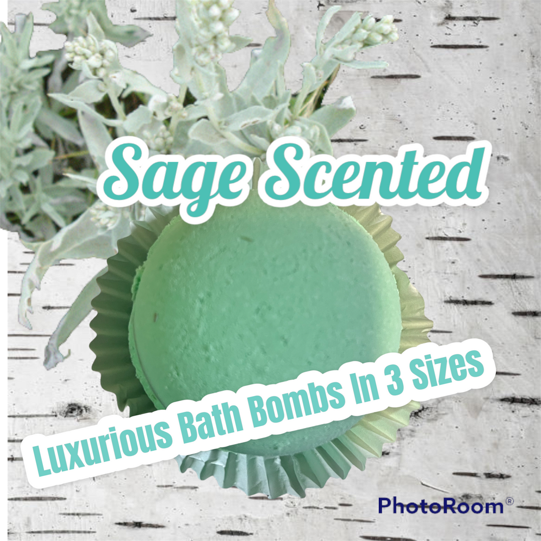 Sage Scented Bath Bomb(s) - Small, Medium or Large