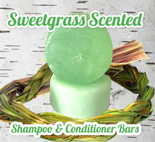 Load image into Gallery viewer, Sweetgrass/Wihkaskwa Shampoo &amp; Conditioner Bars
