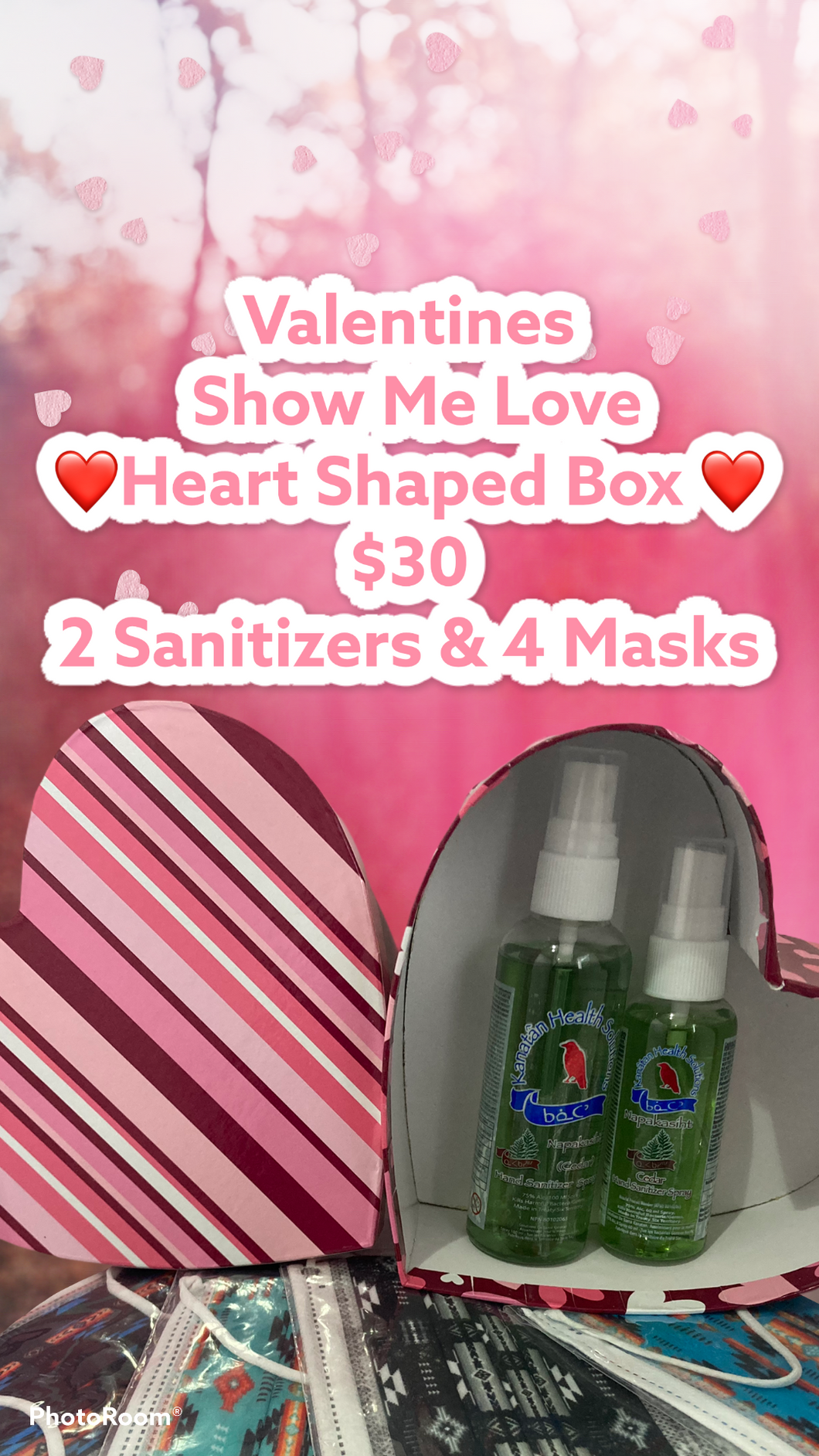 Valentines Day ❤️ Show me Love Heart Shaped Box Set