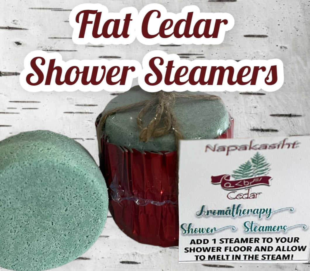 Mini Shower Steamers - Flat Cedar