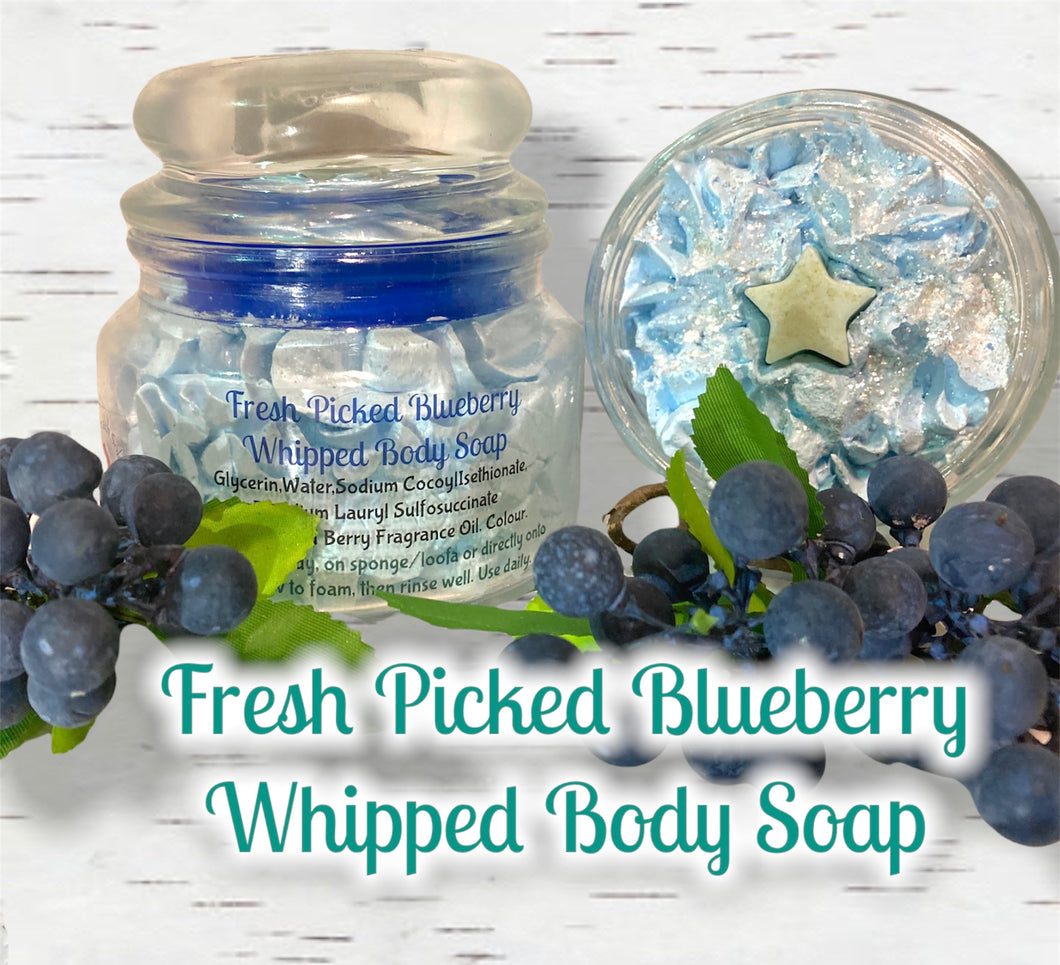 Fresh Picked Blueberry/Nikoman Whipped Body Soap - 8 Fl Oz/250 ml Jar