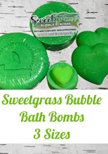 Load image into Gallery viewer, Fizzy Sweetgrass Bubble Bath Bomb - 3 Sizes
