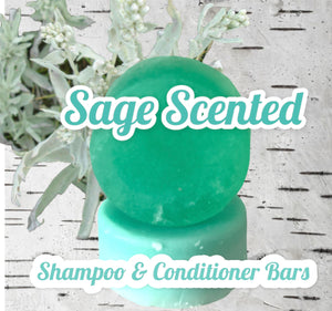Sage Mini Shampoo & Conditioner Bars