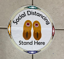 Load image into Gallery viewer, Custom Social Distance Floor Stickers 12”x12”
