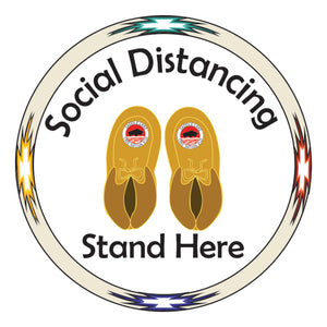 Custom Social Distance Floor Stickers 12”x12”