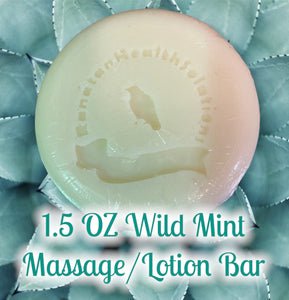 1.5 Oz Wild Mint Large Lotion/Massage Bar