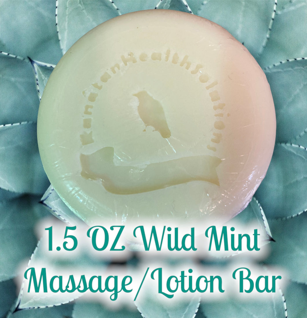 1.5 Oz Wild Mint Large Lotion/Massage Bar