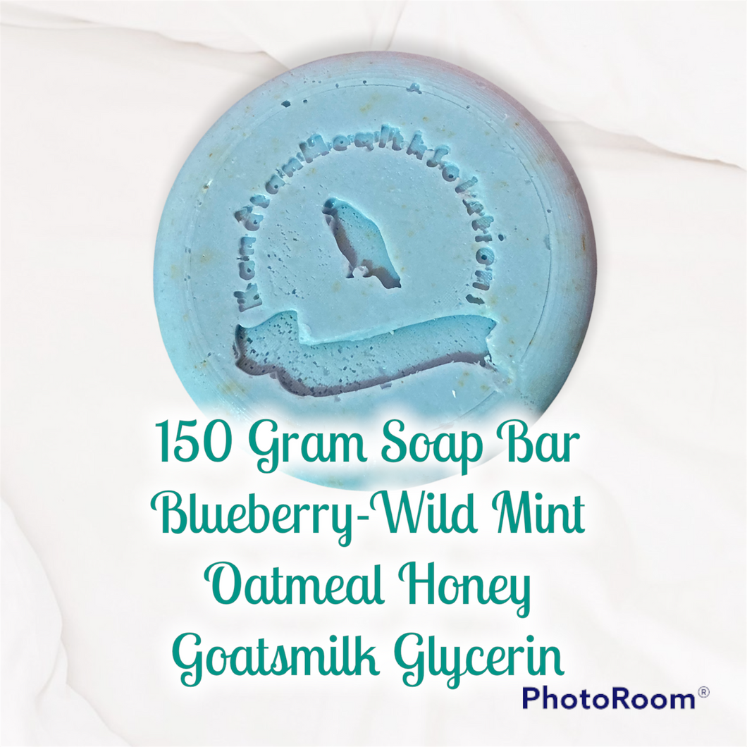 Blueberry & Wild Mint Goatsmilk-Glycerin Bar Soap