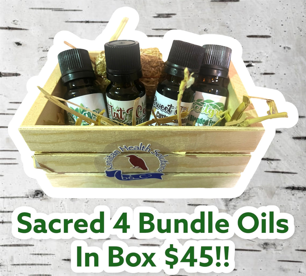 Sacred 4 Bundle Set of Custom Blended Oil