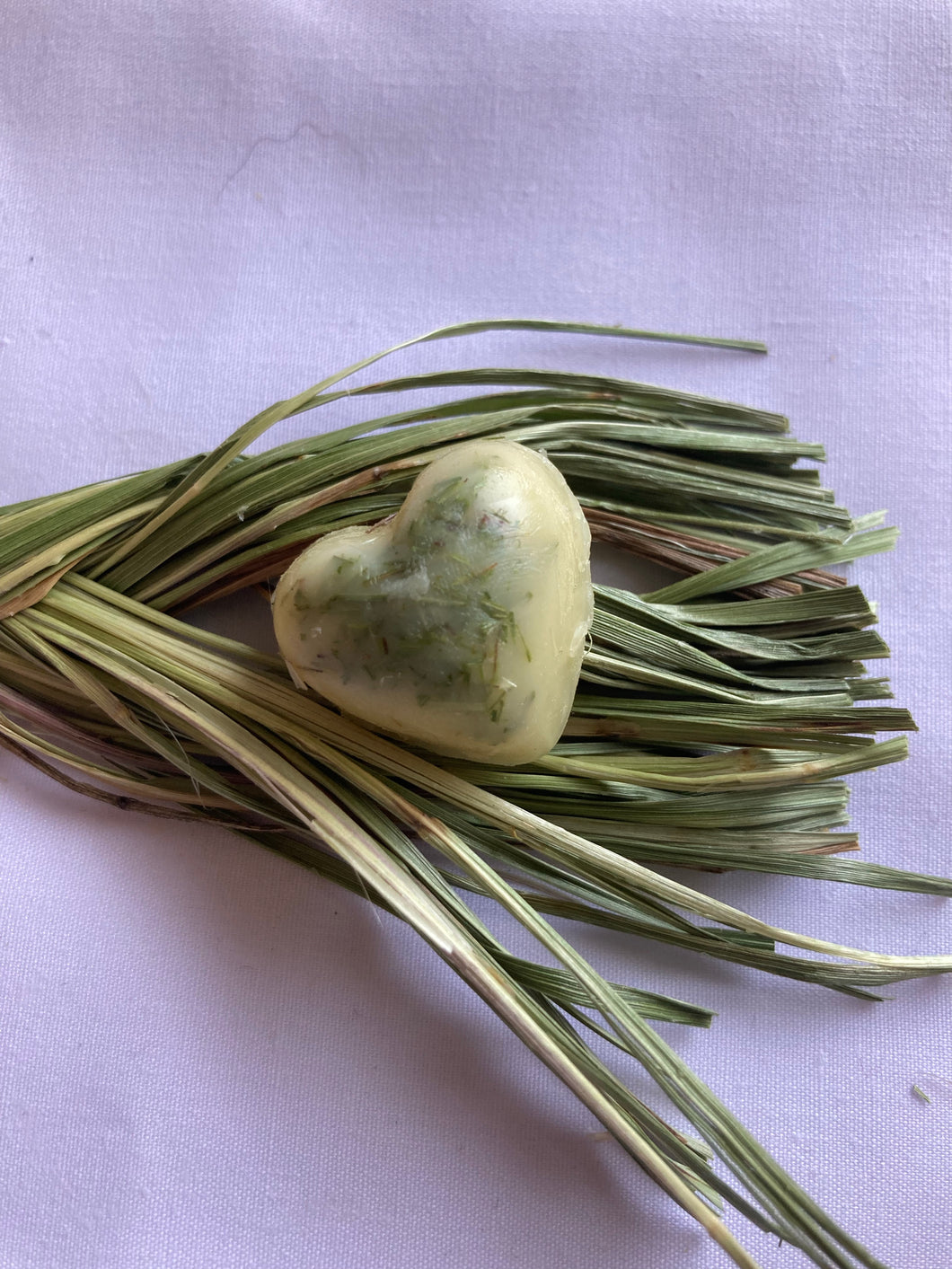 Sweetgrass Single Mini Heart Lotion/Massage Bar