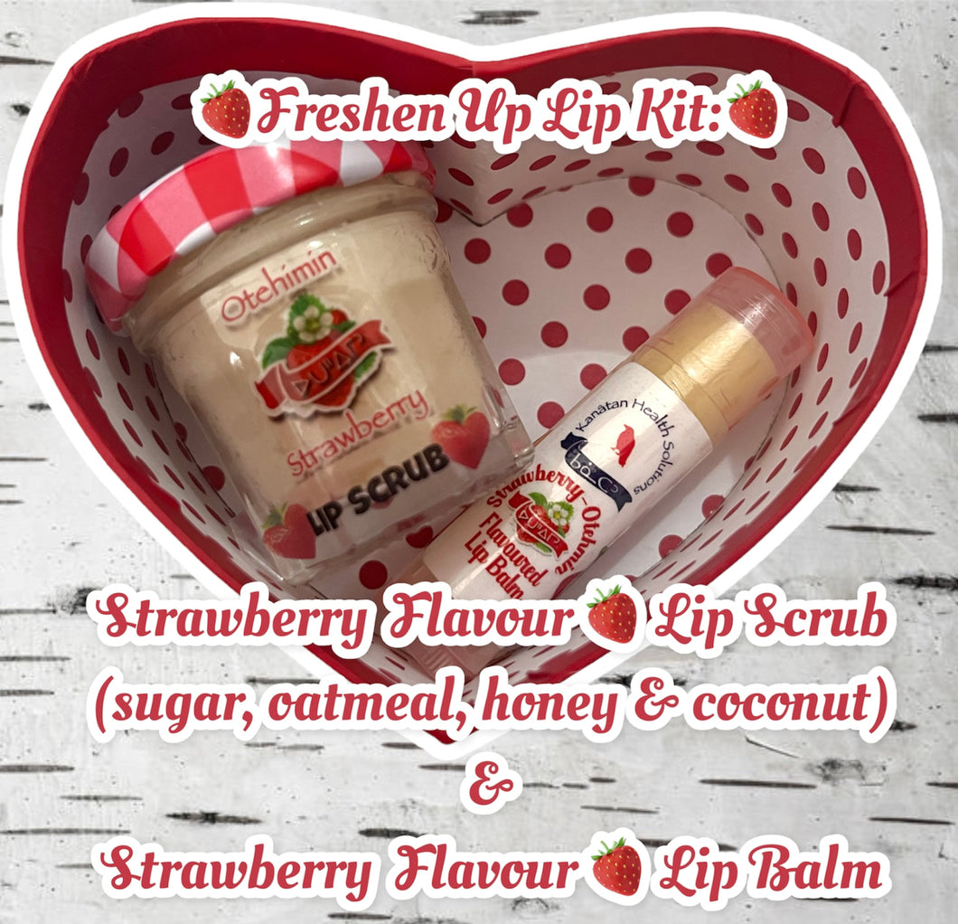 Freshen Up Lip Kit (Flavoured Gentle Exfoliating Lip Scrub & Lip Balm Combo)